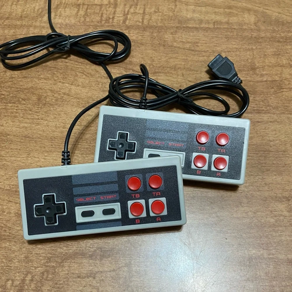 Classic Gaming Console Controllers - Black and Red